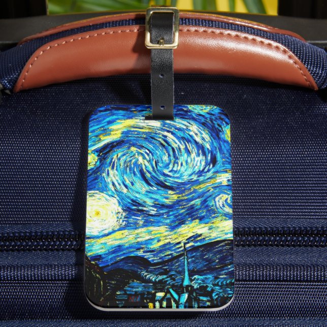 Étiquette À Bagage Van Gogh - Nuit étoilée, (Insitu Rectoal 2)