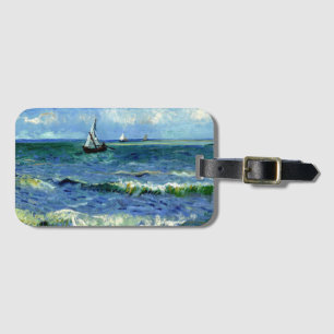 Étiquette À Bagage Van Gogh - Paysage marin, célèbre peinture,