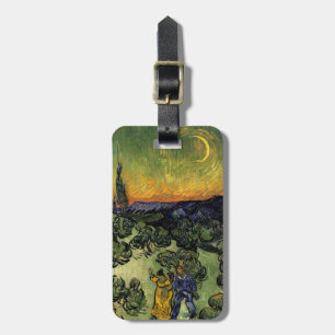 Étiquette À Bagage Van Gogh : Promenade de soirée
