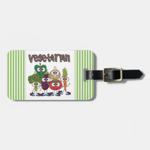 Étiquette À Bagage Végétarien