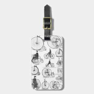 Étiquette À Bagage Vélo à grande roue Penny Farthing