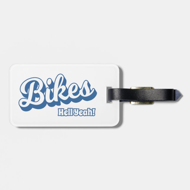 Étiquette À Bagage Vélos Enfer Oui ! (Dos horizontal)