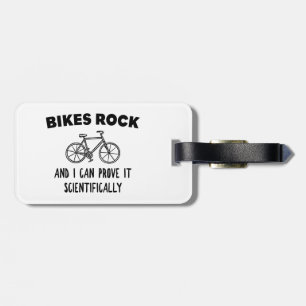 Étiquette À Bagage Vélos Rock Et Je Peux Le Prouver Scientifiquement