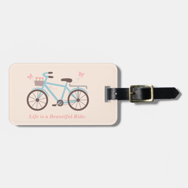 Étiquette À Bagage Vélos Vélos Vie est une belle balade (Devant horizontal)
