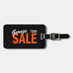 Étiquette À Bagage Vente de garage aujourd'hui