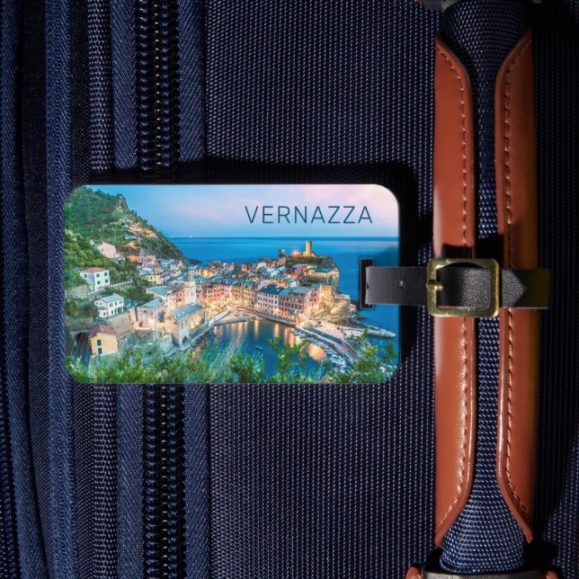 Étiquette À Bagage Vernazza Cinque Terre La Spezia Italie Panorama (Insitu Rectoal 4)