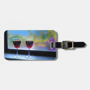 Étiquette À Bagage Verre à vin