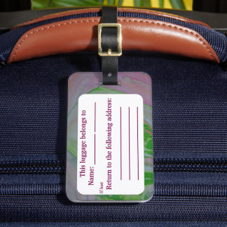 Étiquette À Bagage Verse acrylique de pastèque
