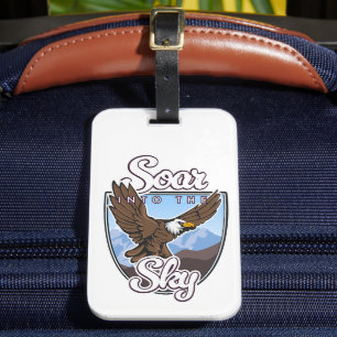 Étiquette À Bagage Versez dans le logo Sky