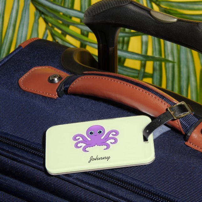 Étiquette À Bagage Vert octopus mou violet (Insitu Rectoal 3)