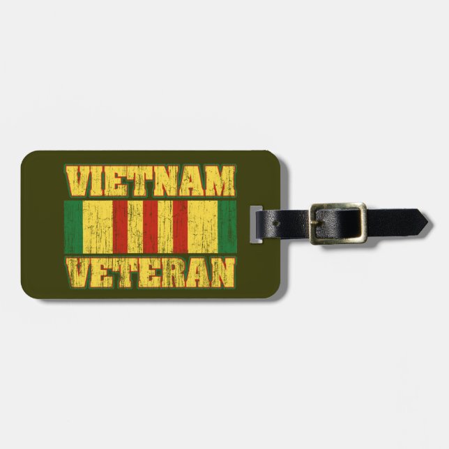 Étiquette À Bagage Vétéran du Vietnam (Devant horizontal)