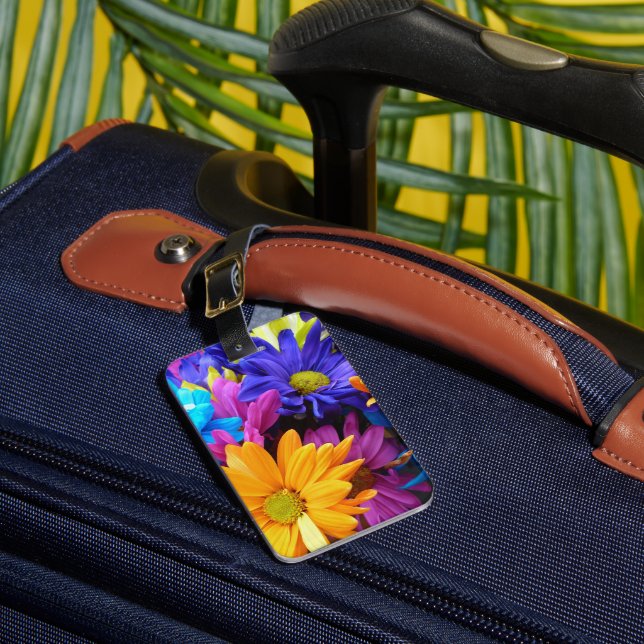 Étiquette À Bagage Vibrant Gerbera Daisy (Insitu Rectoal 1)