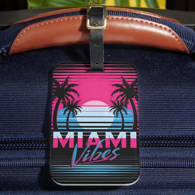 Étiquette À Bagage Vibrations de Miami (Insitu Rectoal 2)