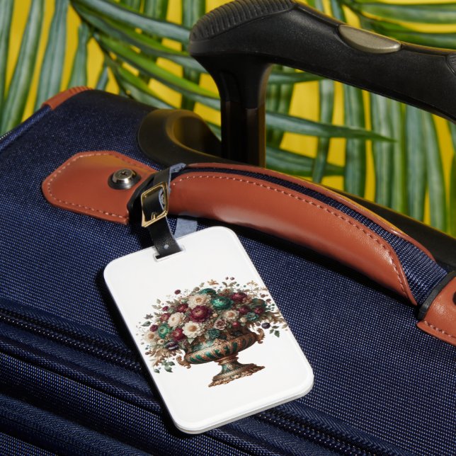 Étiquette À Bagage Victorian Bavaria Floral Vase (Insitu Rectoal 1)