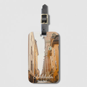 Étiquette À Bagage Vieux Town, Stockholm, Suède Souvenir