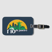 Ville De Rio De Janeiro Skyline Retro Cityscape Ar
