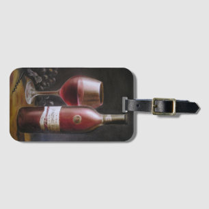 Étiquette À Bagage Vin rouge