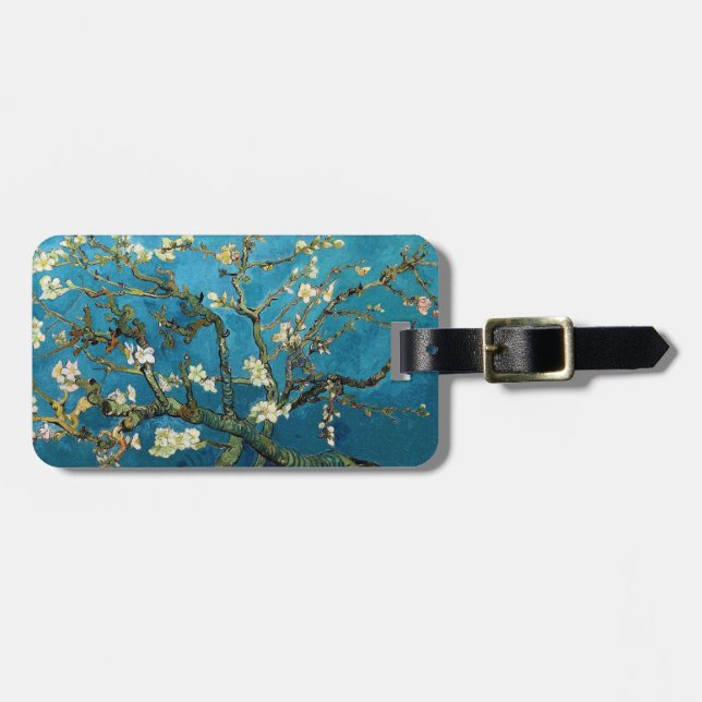 Étiquette À Bagage Vincent van Gogh, Arbre aux amandes en fleurs (Devant horizontal)
