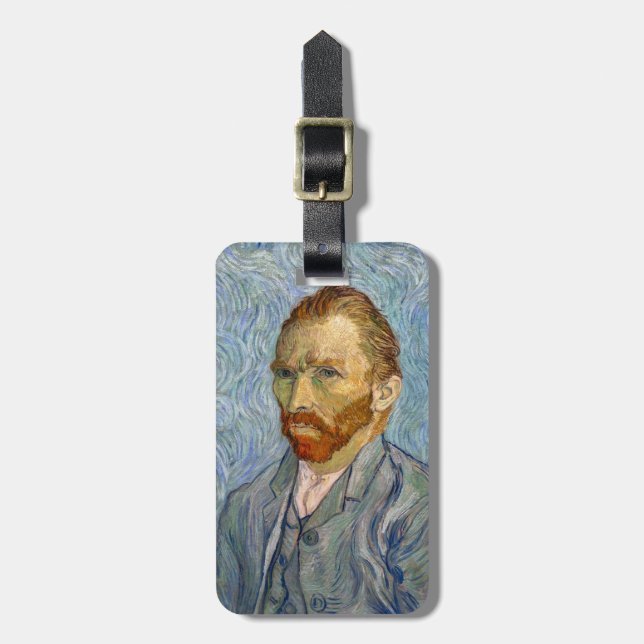 Étiquette À Bagage Vincent Van Gogh - Autoportrait (Devant Vertical)