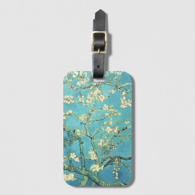 Étiquette À Bagage Vincent van Gogh Blossomong Aramande (Devant Vertical)