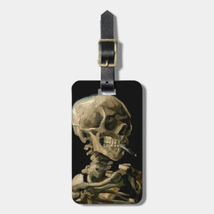 Étiquette À Bagage Vincent van Gogh - Crâne avec cigarette brûlante