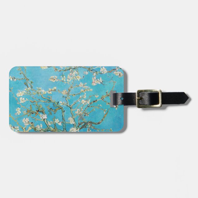 Étiquette À Bagage Vincent van Gogh - Fleur d'amandes (Devant horizontal)