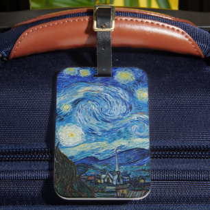 Étiquette À Bagage Vincent Van Gogh La Nuit étoilée