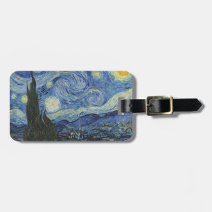 Étiquette À Bagage Vincent van Gogh la nuit étoilée, juin 1889