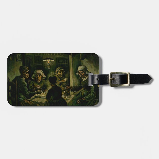 Étiquette À Bagage Vincent van Gogh - Les mangeurs de pommes de terre (Devant horizontal)