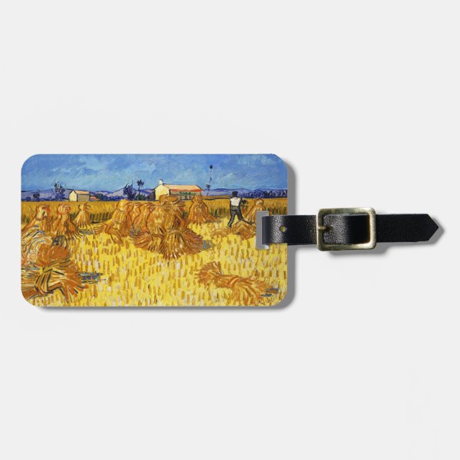 Étiquette À Bagage Vincent van Gogh - Récolte en Provence (Devant horizontal)