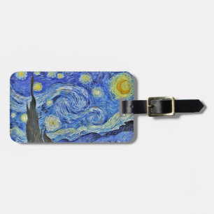 Étiquette À Bagage Vincent van Gogh Starry Night Gallery HD Art raffi