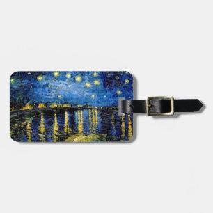 Étiquette À Bagage Vincent Van Gogh Starry Night Over the Rhone 1888