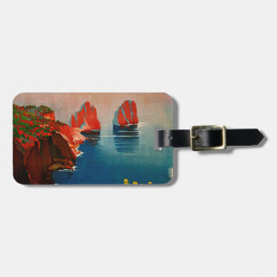 Étiquette À Bagage Vintage Capri L'Isola del Sole Italie