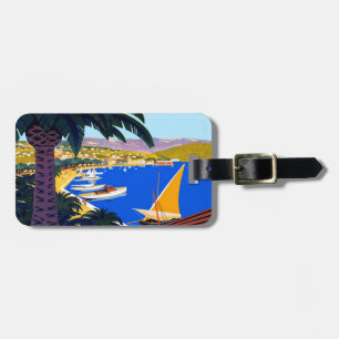 Étiquette À Bagage Vintage Côte d'Azur