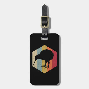 Étiquette À Bagage Vintage Kiwi Oiseau Amour Nouvelle-Zélande Kiwi Bi