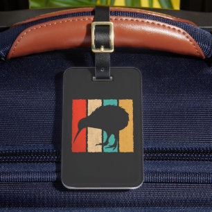 Étiquette À Bagage Vintage Kiwi Oiseau Amoureux Style rétro Kiwi Oise