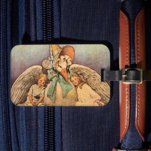 Étiquette À Bagage Vintage Mère Oie Enfants Jessie Willcox Smith