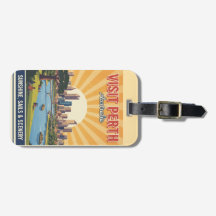 Vintage Perth Australie, Rétro Soleil & Paysage
