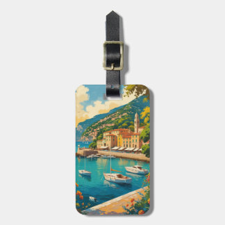 Étiquette À Bagage Vintage Portofino Genova Italie