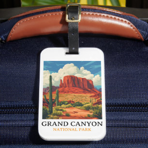 Étiquette À Bagage Vintage voyage du parc national du Grand Canyon