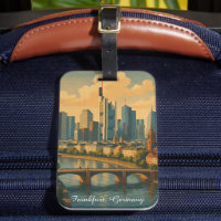 Vintage voyage Skyline de Francfort Allemagne
