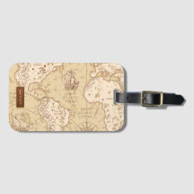 Vintage World Map with Name