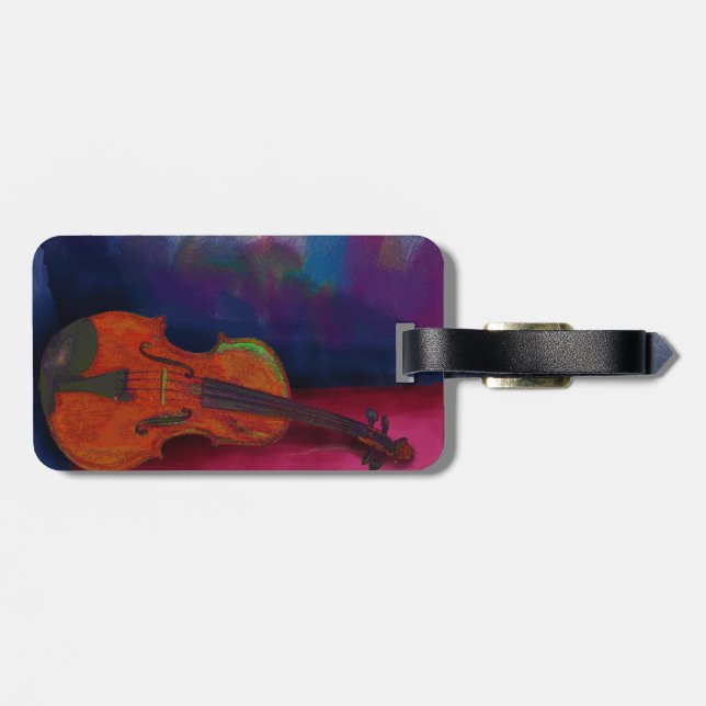 Étiquette À Bagage Violon (Dos horizontal)