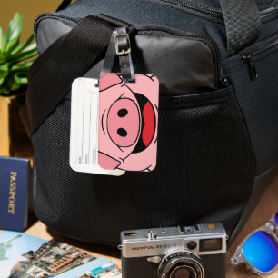 Étiquette À Bagage Visage de porc