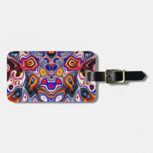 Étiquette À Bagage Visages dans les formes Abstraites 3