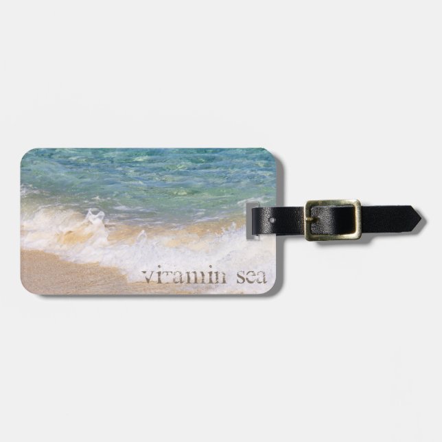 Étiquette À Bagage Vitamine 'Sea (Devant horizontal)