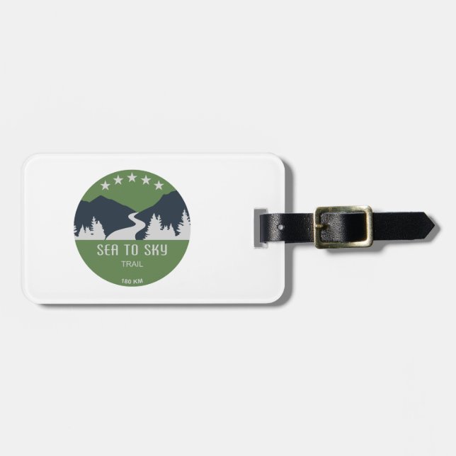 Étiquette À Bagage Voie maritime vers le ciel Colombie-Britannique (Devant horizontal)