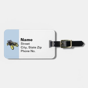 Étiquette À Bagage Voiture à vapeur Stanley 1908