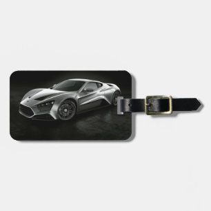 Étiquette À Bagage Voiture de sport