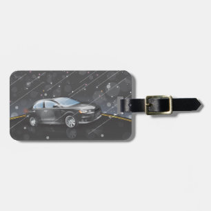Étiquette À Bagage Voiture de sport